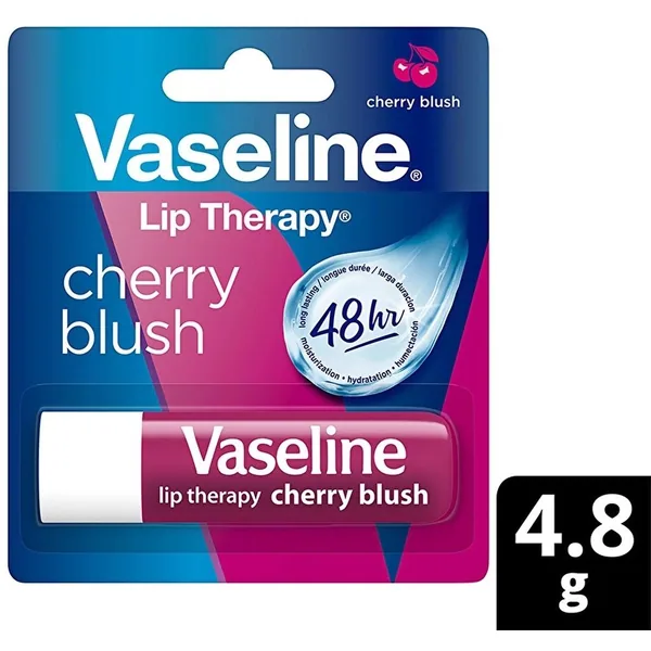 Vaseline Lip Therapy Dudak Bakım Kremi Cherry Blush in 4.8 g retail packaging