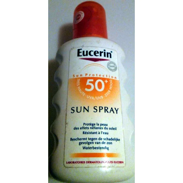 Eucerin Sun spray 50+ in 200 ml retail packaging