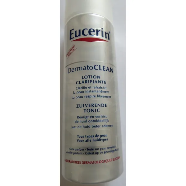 Eucerin Dermato clean lotion clarifiante in 200 ml retail packaging