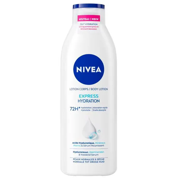 NIVEA Express Hydratation Bodylotion in 250 ml retail packaging