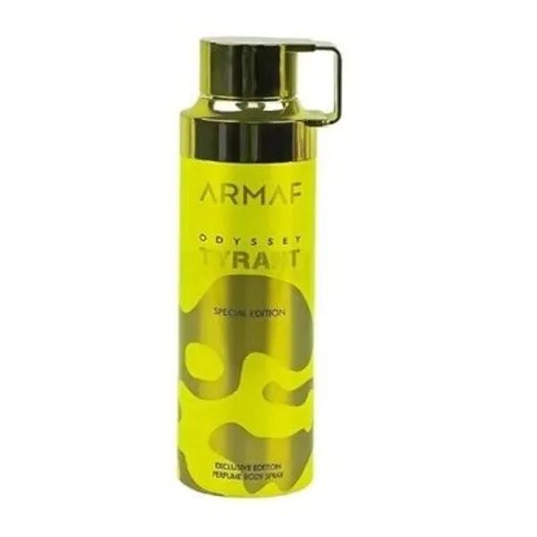 Armaf Odyssey Tyrant Perfumed Body Spray in 200 ml retail packaging