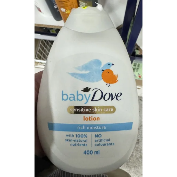 Dove Sensitive Skin Care Lotion in 400 ml retail packaging